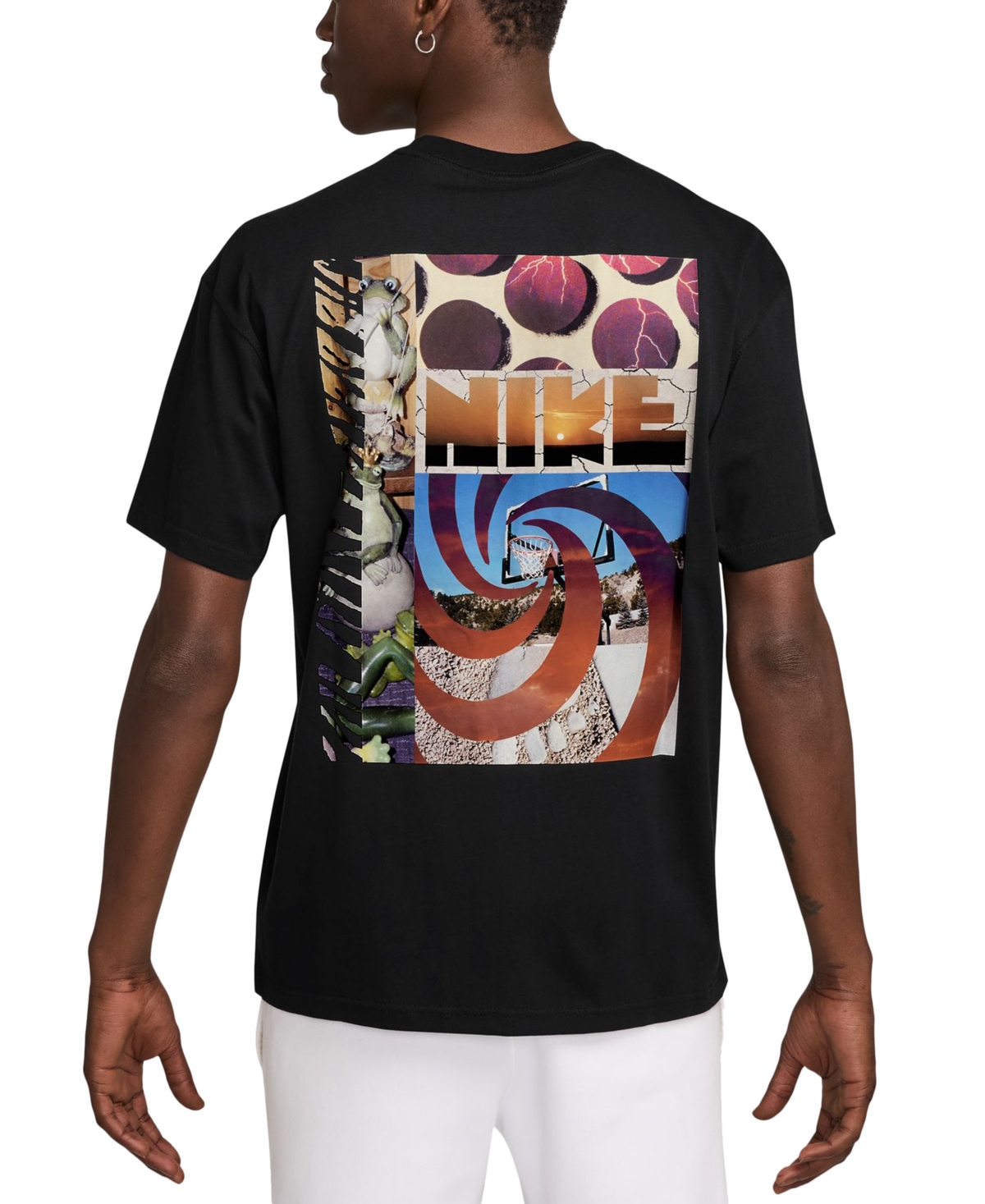 Nike Men's Sportswear Max90 Loose-fit Graphic T-shirt In Black
