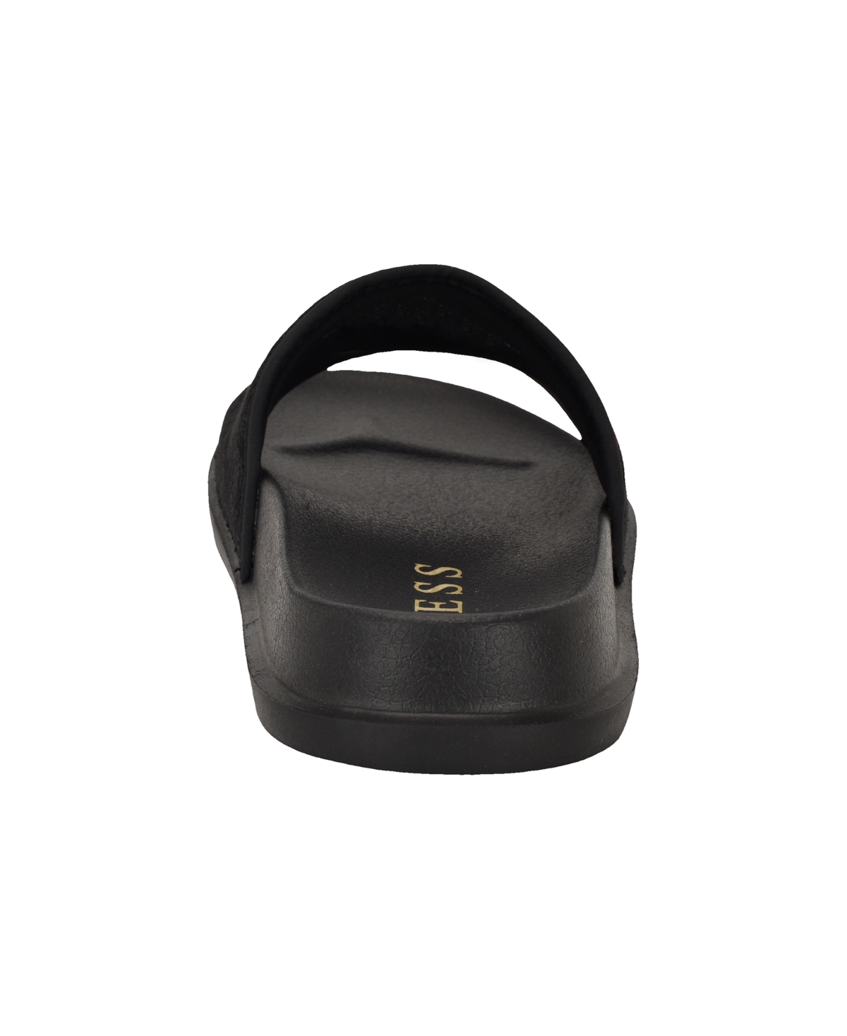 Guess Men's Vellden Slip-on Lifted Fashion Slides In Black