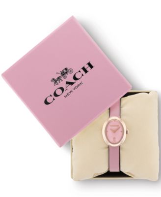 Women's Sammy Pink Leather Strap Breast Cancer Awareness Watch, 22.5mm
