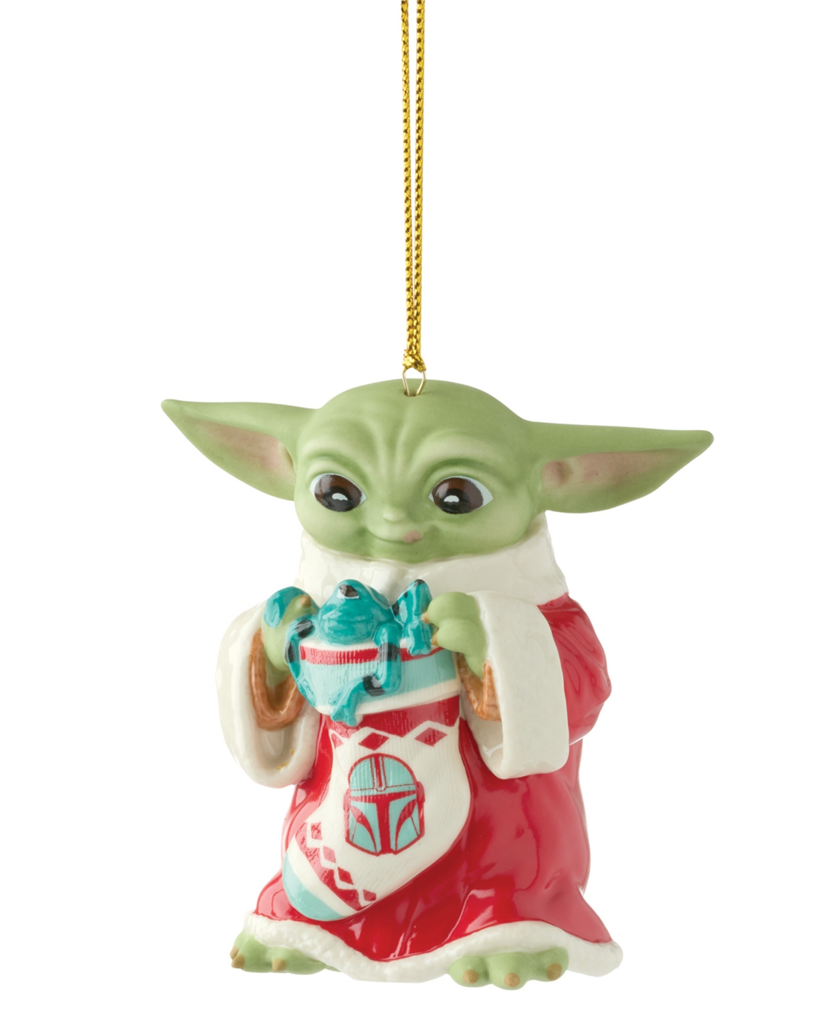 Lenox Holiday Grogu With Stocking Ornament In Multi