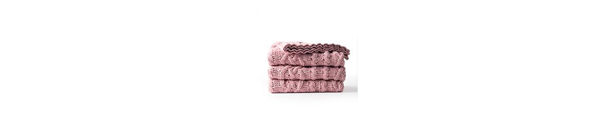 Battilo Lifestyle Cable Knit Chenille Throw, 51" X 67" In Pink