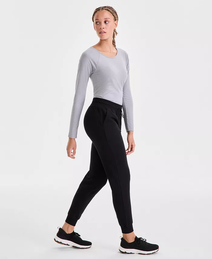 Women's Relaxed High-Rise Fleece Joggers - thumbnail 9