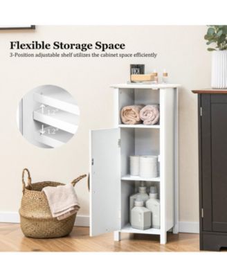 Bathroom Storage Organizer with 2-Tier Cabinet