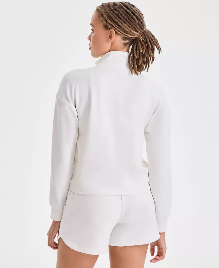 Women's Relaxed Butter Soft Funnel-Neck Zip-Front Sweater - thumbnail 6