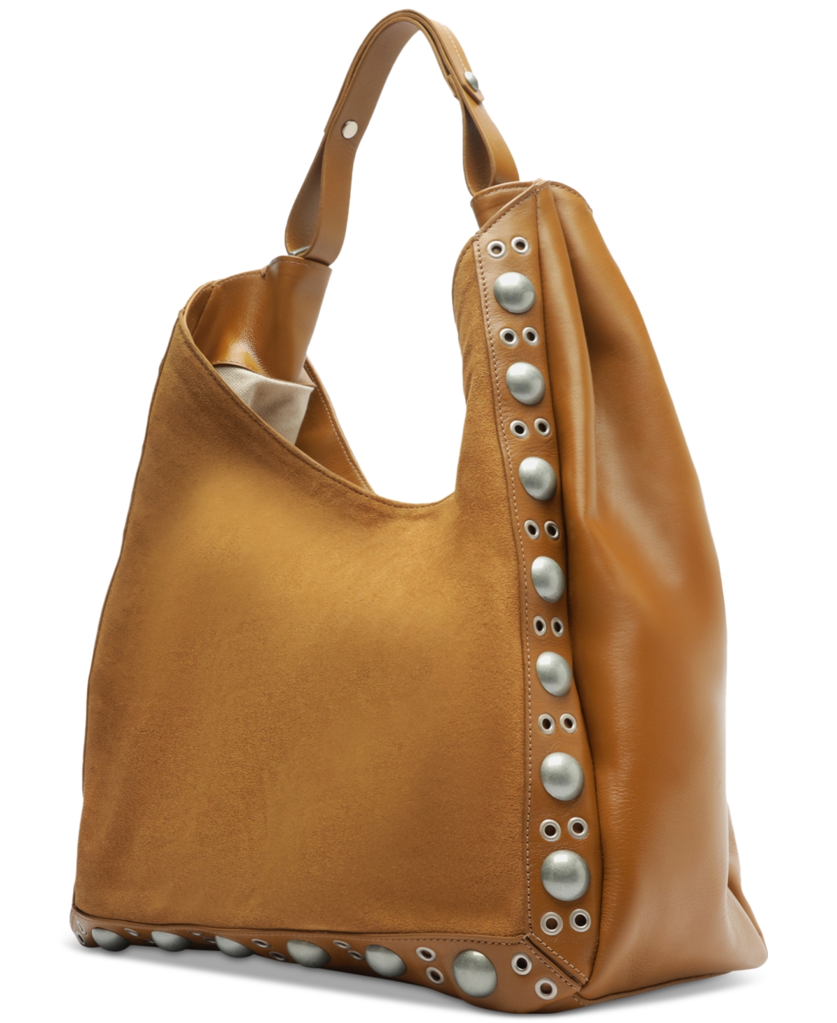 Arezzo Owen Large Suede Hobo In Orange