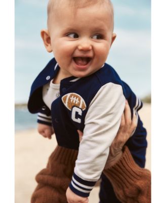 Baby Boys Cotton Varsity Freshman Little Jacket, Bodysuit & Pants, 3 Piece Set