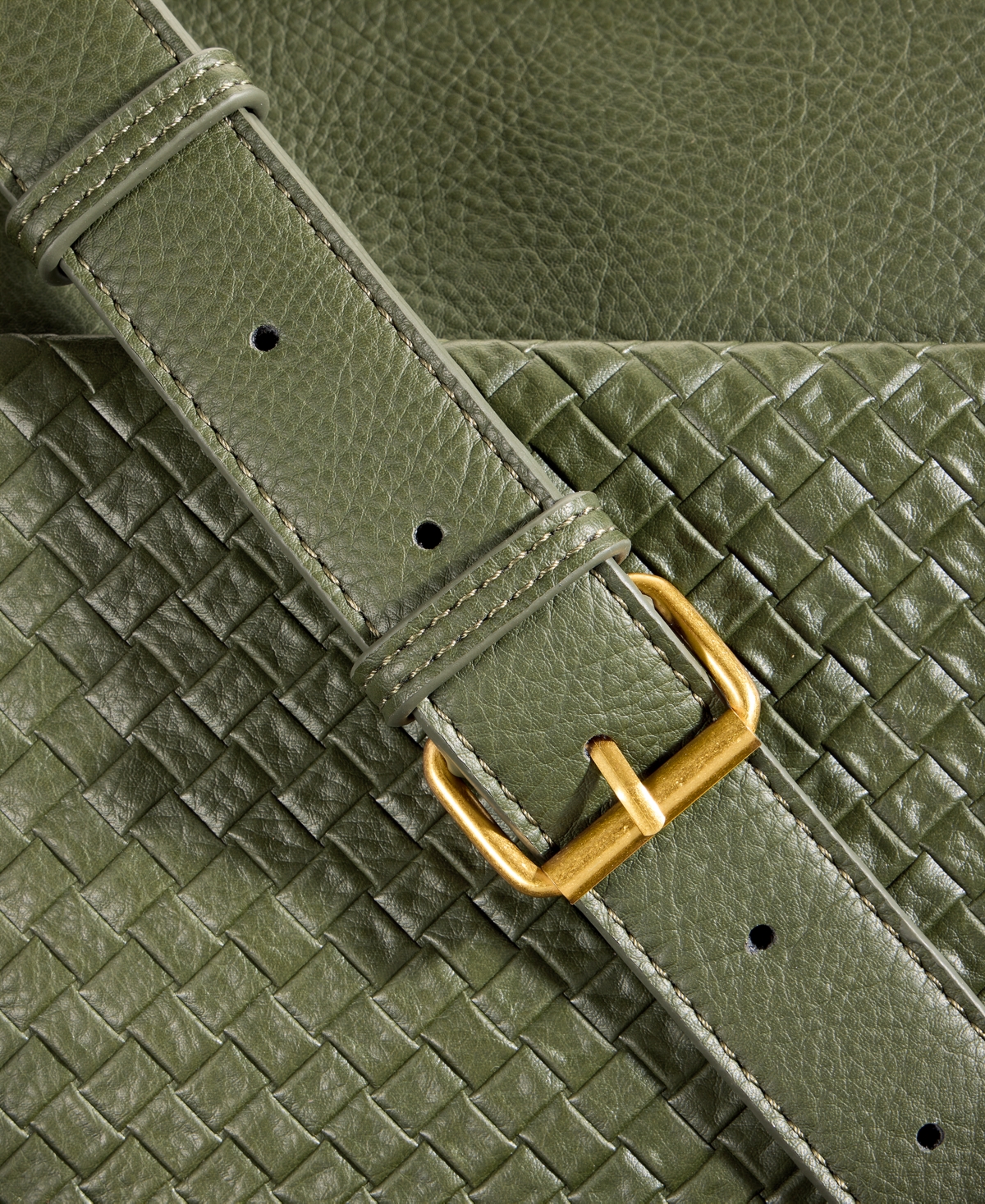 Style & Co Small Woven Dip Crossbody, Macy's Exclusive In Green