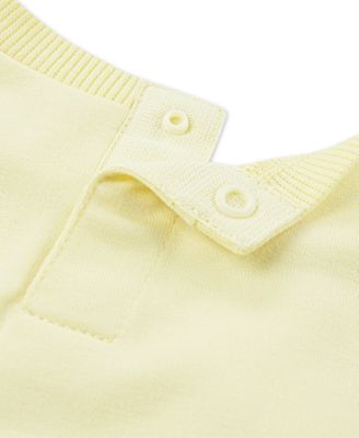 Baby Girls Bear Graphic Top and Wide-Leg Jeans, 2 Piece Set