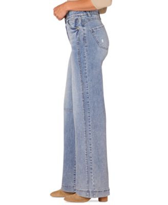Women's High-Rise Ab-Solution Wide-Leg Jeans 