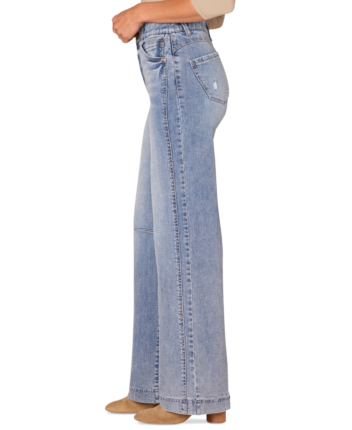 Democracy Women's High-rise Ab-solution Wide-leg Jeans In Blue