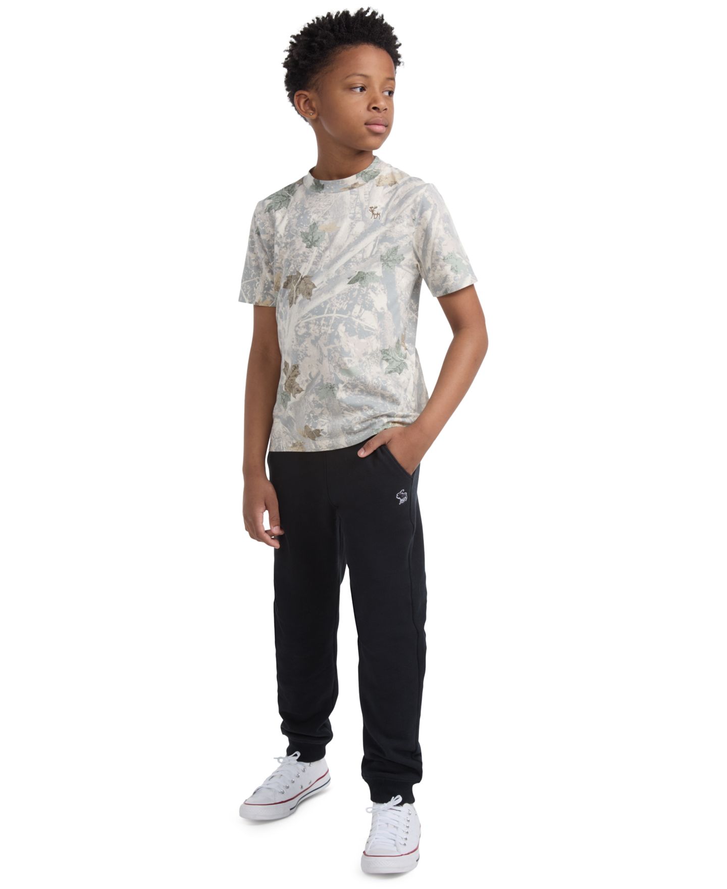 Брюки abercrombie kids Essential Fleece Jogger Pants для мальчиков, цвет: Антрацитовый — фото 2