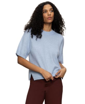 Women's Perfect Cotton Short-Sleeve Sweater