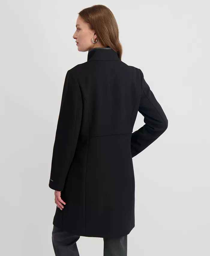 Women's Stand-Collar Button-Front Coat - thumbnail 2