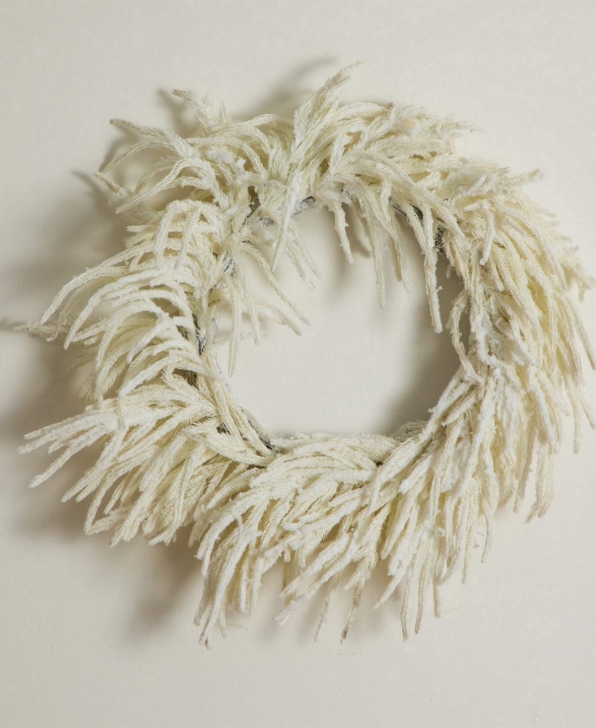 Nearly Natural 24" Artificial Touch Norfolk Island Pine Wreath With Natural Look In Neutral