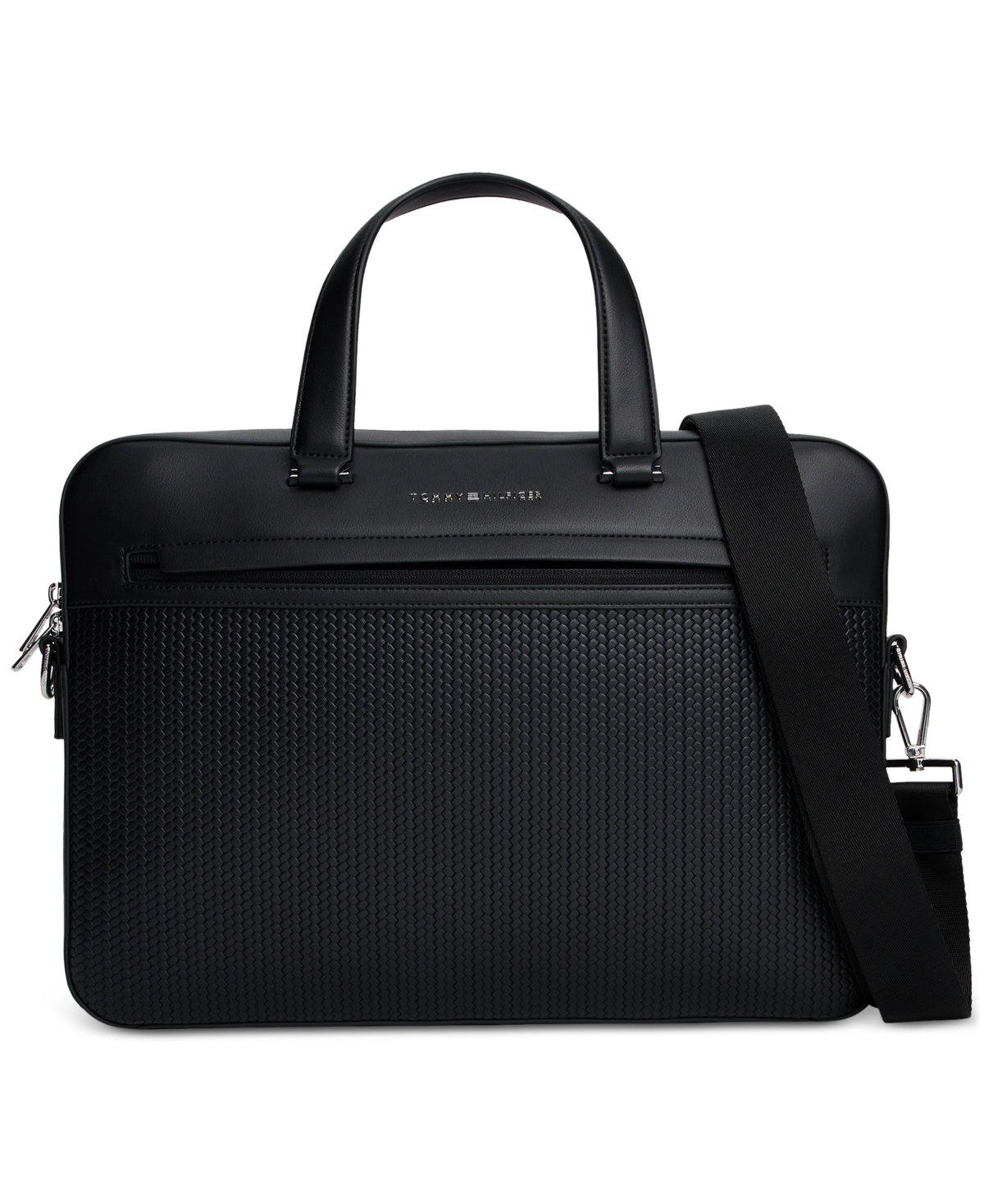Tommy Hilfiger Men's Woven Extra-large Duffel Bag In Black