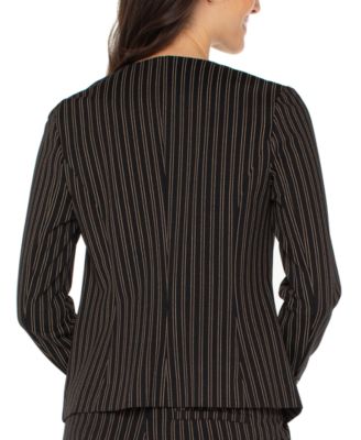 Women's Collarless Fitted Blazer