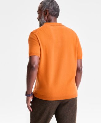 Men's Regular-Fit 100% Cashmere Sweater Polo Shirt, Macy's Exclusive