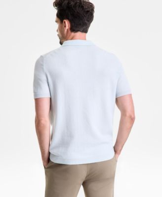 Men's Regular-Fit 100% Cashmere Sweater Polo Shirt
