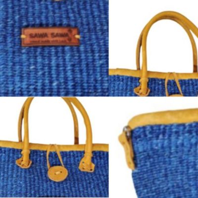 Nourishment Handmade Sisal Straw Basket Tote Bag