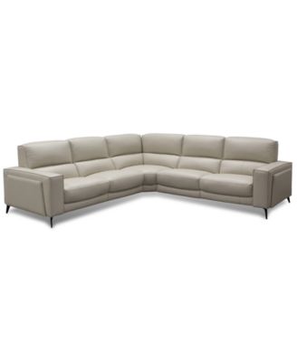 Furniture - Neiwert 5-Pc. Leather Sofa Sectional with 3 Power Recliners