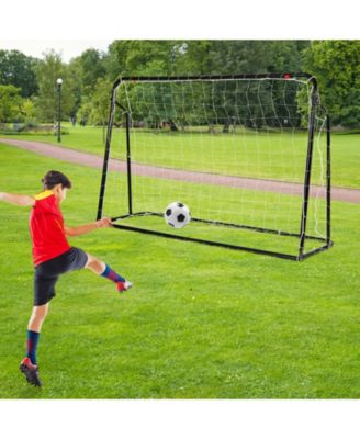 2-in-1 Kids Soccer Rebounder and Soccer Goal with Adjustable Height