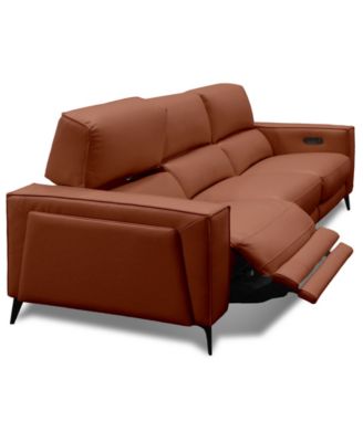 Neiwert 3-Pc. Leather Sofa Sectional with 2 Power Recliners