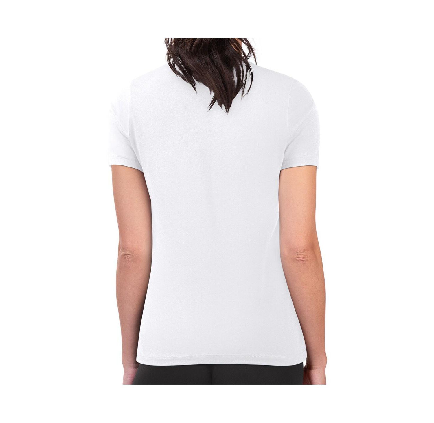 Women's White New York Yankees Retro Roses Fitted T-Shirt