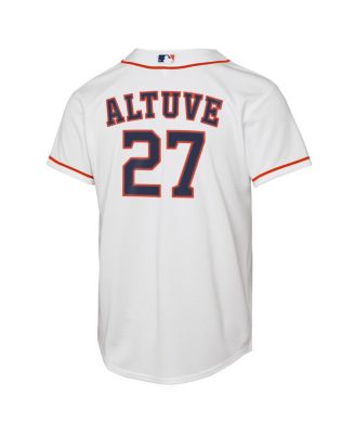 Big Boys and Girls Jose Altuve White Houston Astros Home Replica Player Jersey