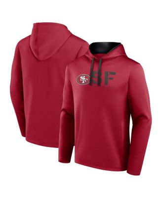 Logo Athletic - Men's Scarlet San Francisco 49ers Head Start Pullover Hoodie