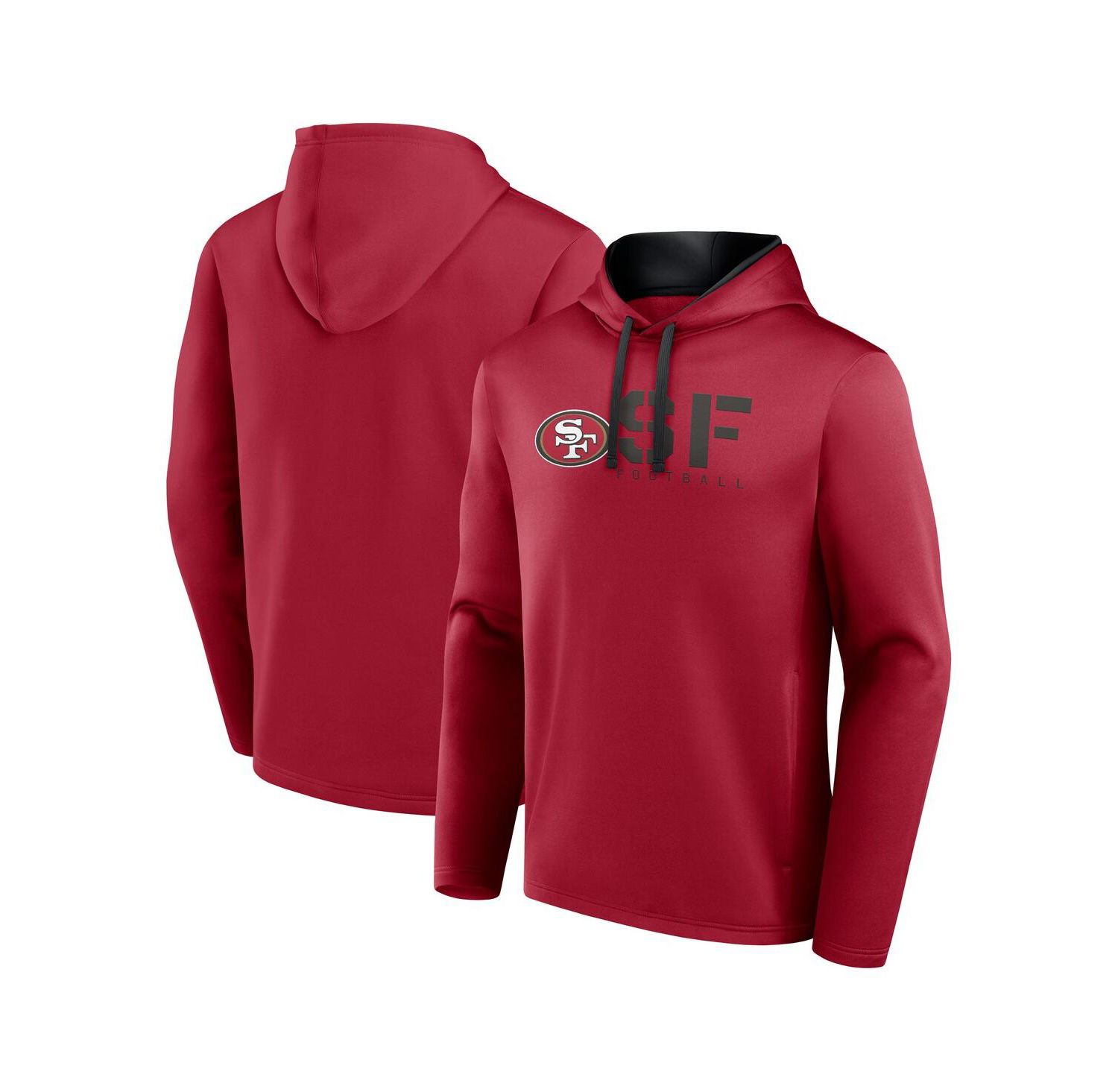 Men's Scarlet San Francisco 49ers Head Start Pullover Hoodie