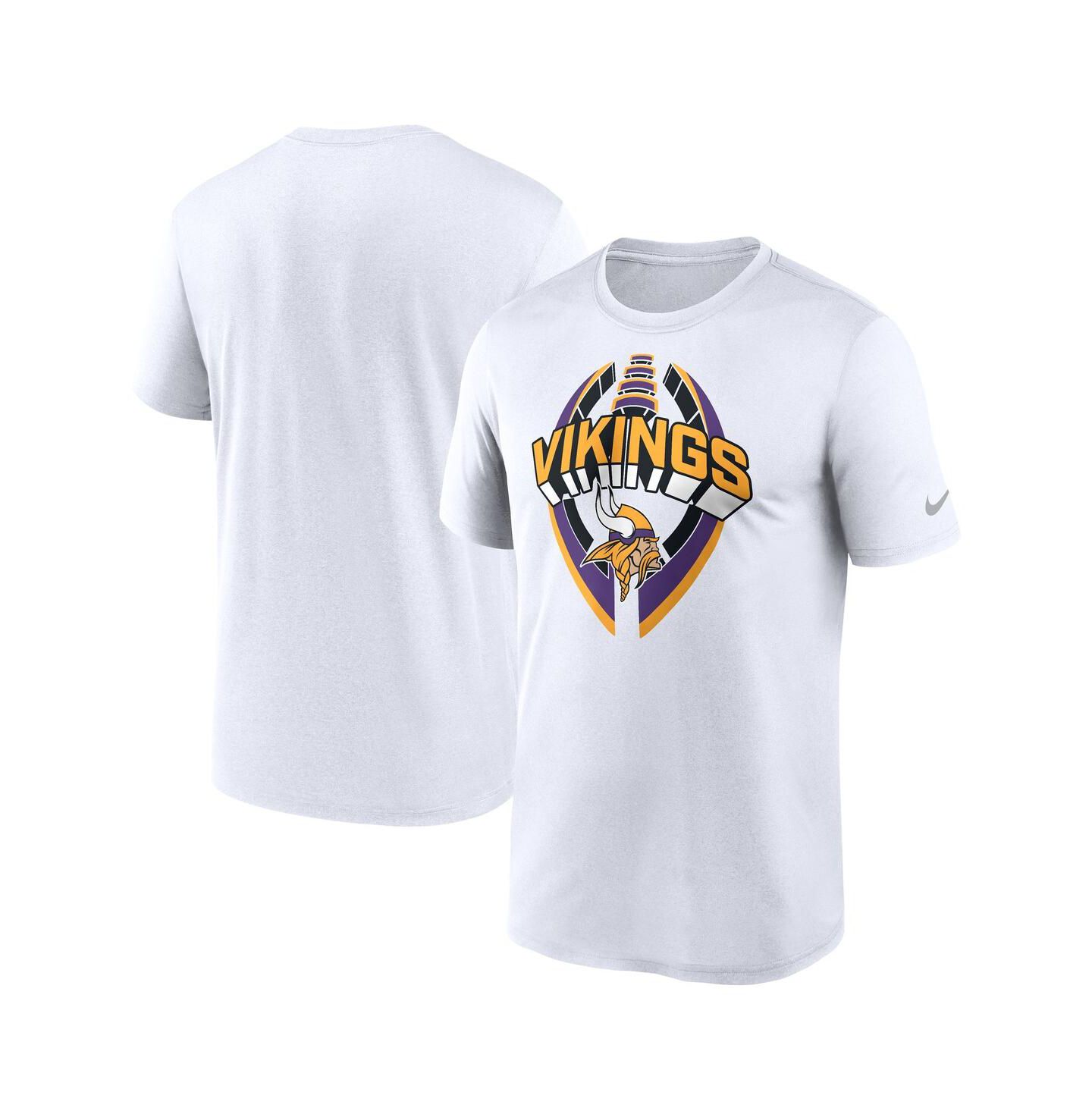 Мужская футболка Nike White Minnesota Vikings Legend Icon Performance — фото 1