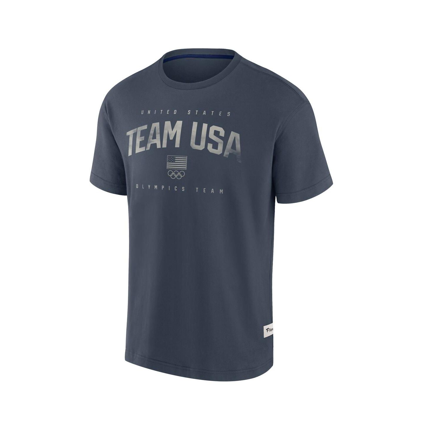 Мужская футболка Fanatics Navy Team USA Elements Weathered Tonal Future Ground — фото 3