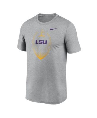 Men's Heather Gray LSU Tigers Primetime Legend Icon Performance T-Shirt