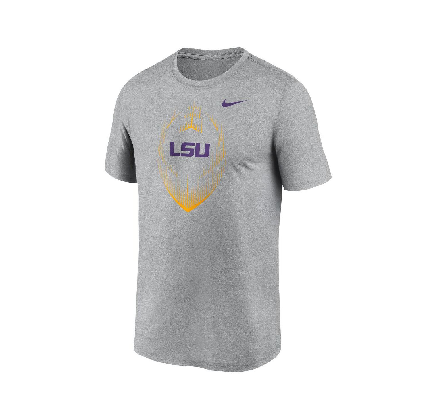 Men's Heather Gray LSU Tigers Primetime Legend Icon Performance T-Shirt