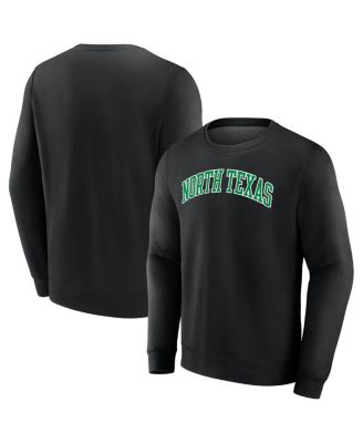 Fanatics - Men's&nbsp;Black North Texas Mean Green Short Name Pullover Sweatshirt