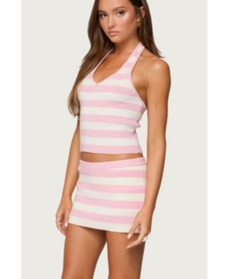 Women's Kezia Striped Knit Halter Top