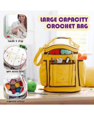 Crochet Starter Kit for Beginners Adults & Kids with Video Tutorials - Amigurumi & Crocheting Kit - with Yarn & Crochet Bag