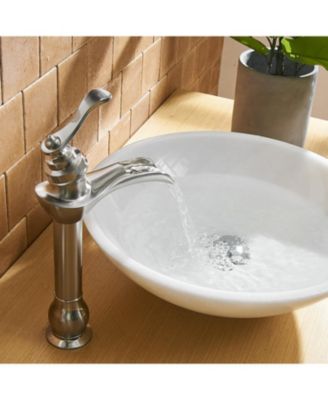 Waterfall Single Hole Single-Handle Vessel Bathroom Faucet in oil rubbed bronze