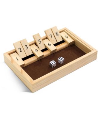 9 Number Shut the Box Board Game, 11 in.