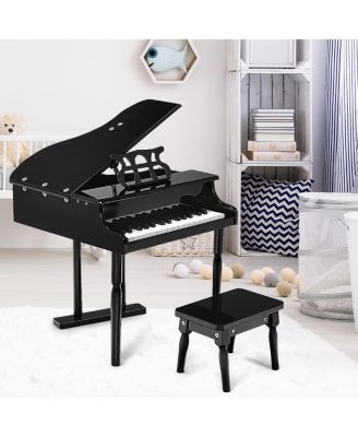 30-Key Kids Piano Keyboard Toy with Bench Piano Lid and Music Rack