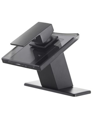 Waterfall Single Hole Single-Handle Low-Arc Bathroom Faucet With Glass Spout In Polished Chrome