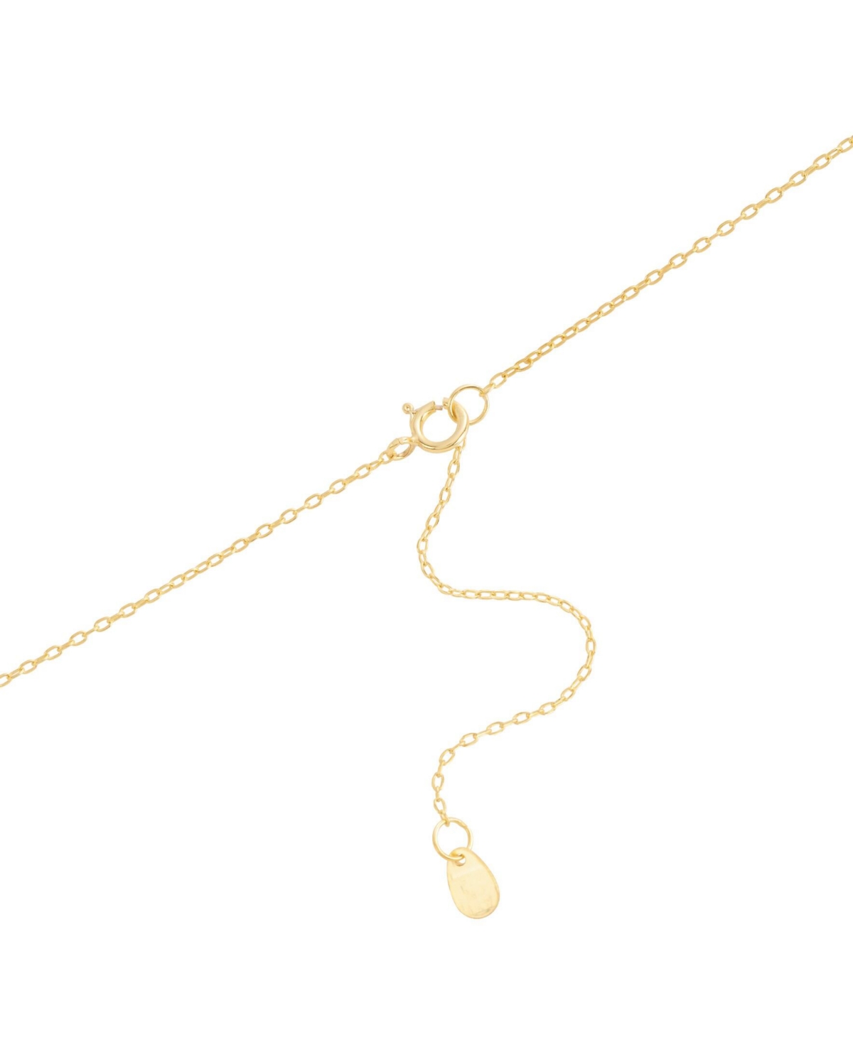Macy's Cubic Zirconia Black & White Clover Pendant Necklace In 14k Gold-plated Sterling Silver, 16" + 2" Ex In Gold