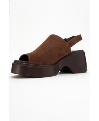 Power Leather Platform Wedge Sandals (Women)