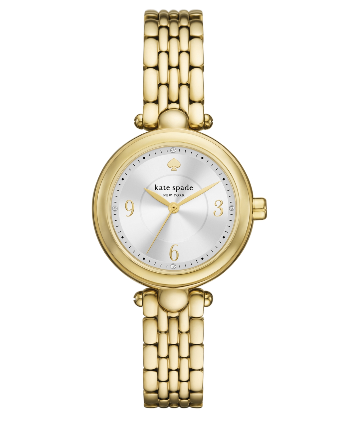 Women's Gracie Round Three-Hand Gold-Tone Stainless Steel Watch, 32mm - Gold-tone