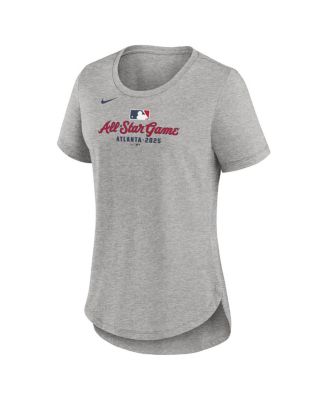 Women's Heather Gray 2025 MLB All-Star Game Wordmark Tri-Blend T-Shirt