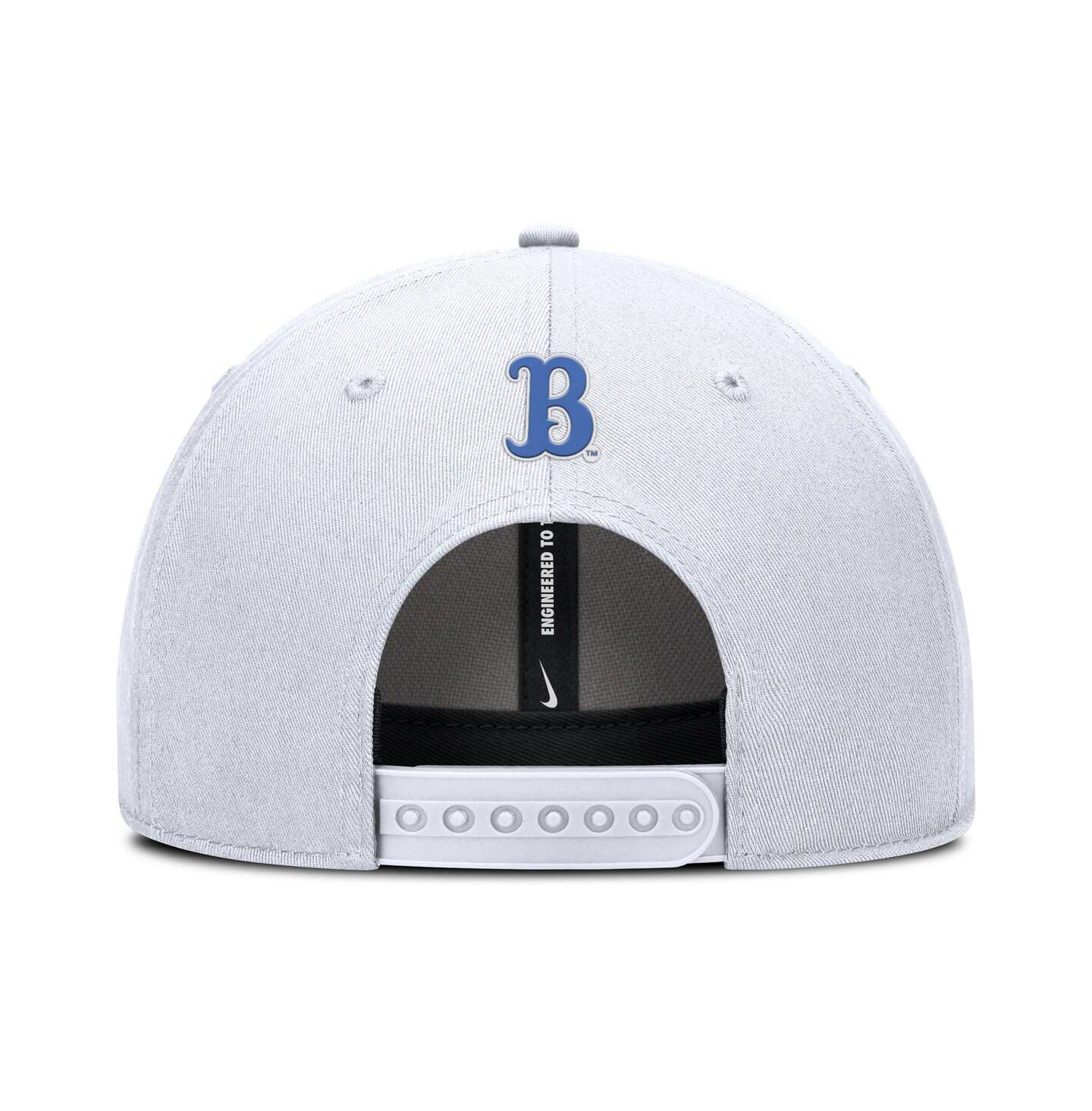 Мужская кепка Nike White Ucla Bruins Rise Practice Adjustable Hat — фото 2