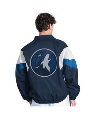 Men's Navy Minnesota Timberwolves Yard Line Full-Zip Jacket