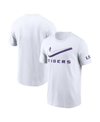Nike - Men's White LSU Tigers Primetime 2-Hit Swoosh T-Shirt