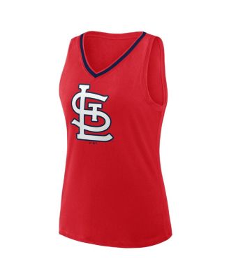 Women's Red St. Louis Cardinals Stellar Win V-Neck Tank Top