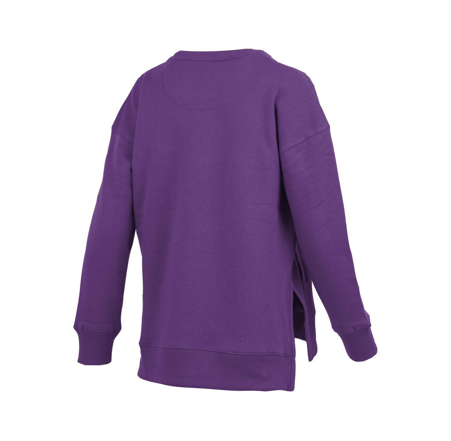 Women's Purple LSU Tigers Pocketed Arch Pullover Sweatshirt